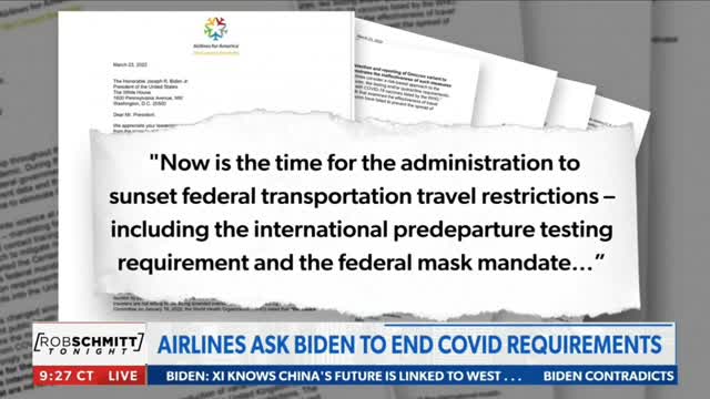 Airlines Ask Biden To End Covid Restrictions
