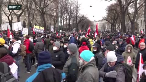 DEMO TEGEN DE COVID MAATREGELEN IN OOSTENRIJK