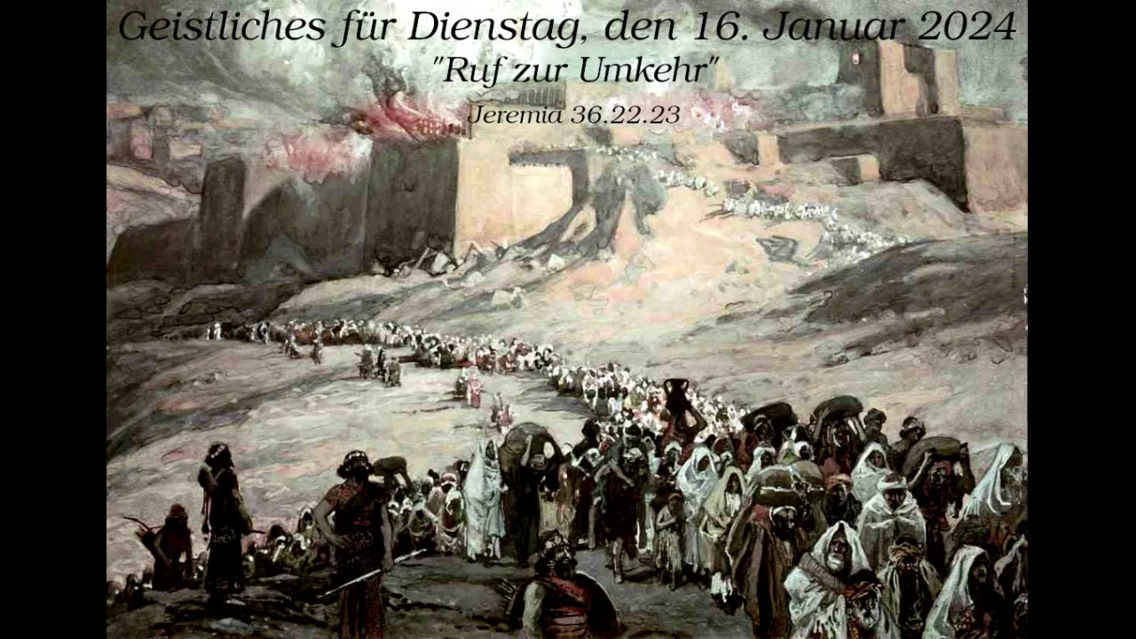 Geistliches für Dienstag, den 16. Januar 2024