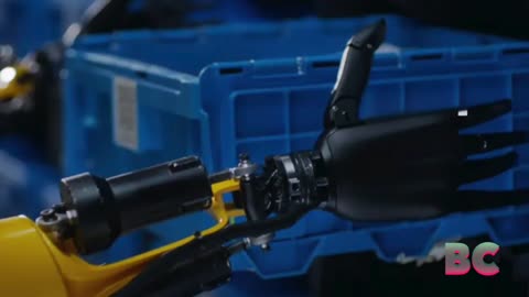 Chinese humanoid robot shows off its strength by lifting 35 pounds per hand