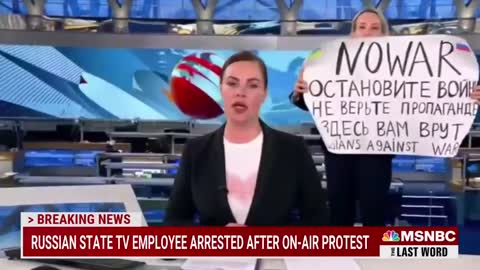 Shocking Anti-War Protest On Russian State TV