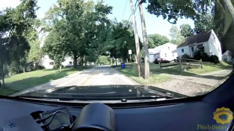 Dashcam shows suspect in Kent State University utility cart leads wild chase in Ravenna