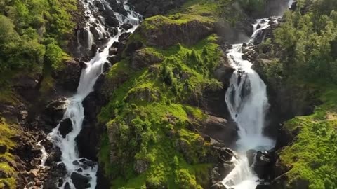 FLYING OVER (NORWAY) Peaceful Music & Amazing Beautiful Nature Scenery.