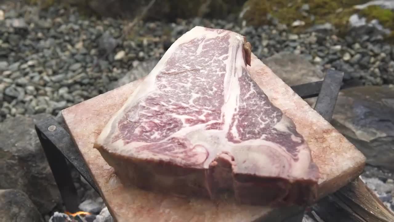 Wagyu: T-Bone Steak. The most expensive beef in the world.