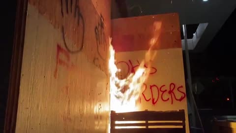 Portland Antifa sets fire to ICE building after trapping agents inside.