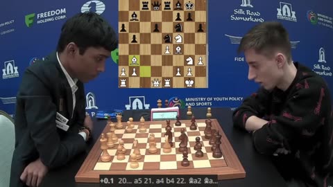 Praggnanandhaa vs Dubov Daniil World Blitz Chess 2023