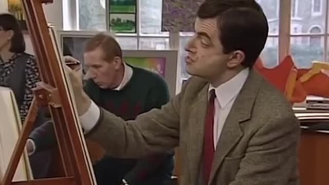 Mr. Bean paints marxist dictator Dan Andrews of Victoria, Australia!😂