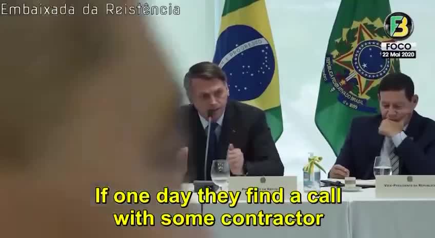 April.22.2020 巴西總統_波索納羅為人民發聲一（private meeting of Bolsonaro's Government）