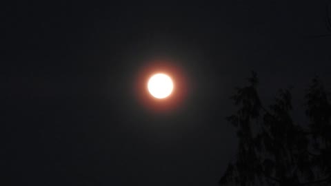 Pleine Lune pendant l'équinoxe de Mars 2019