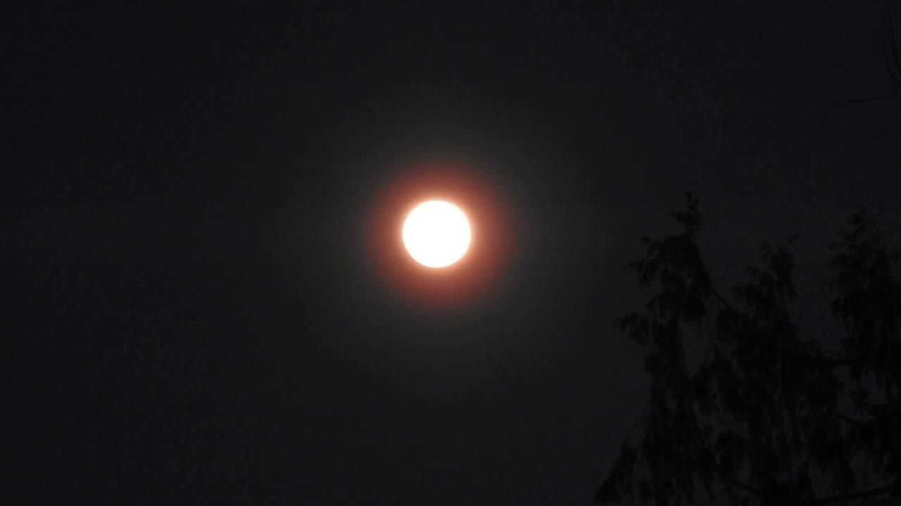 Pleine Lune pendant l'équinoxe de Mars 2019