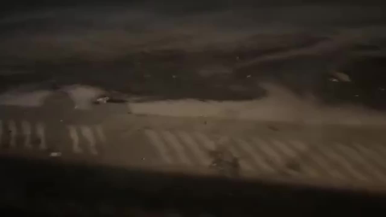 Brace for impact… The water has been sucked out of Tampa Bay by