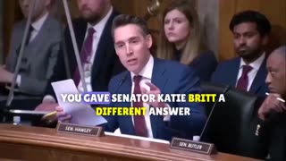 Mayorkas Gets REAL NERVOUS When Sen. Hawley CATCHES Him LYING In Real-Time