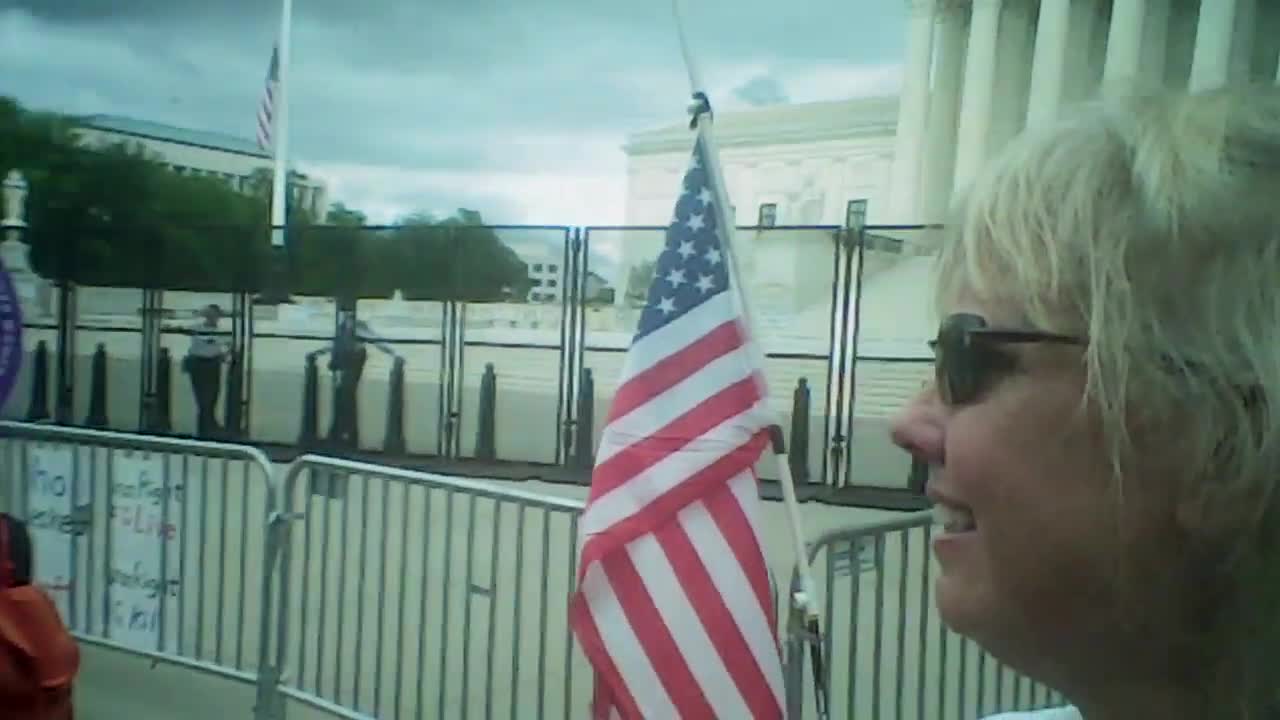 At Supreme Court, Pro Life & Pro Abortion Talk Peacefully today! 5-13-22