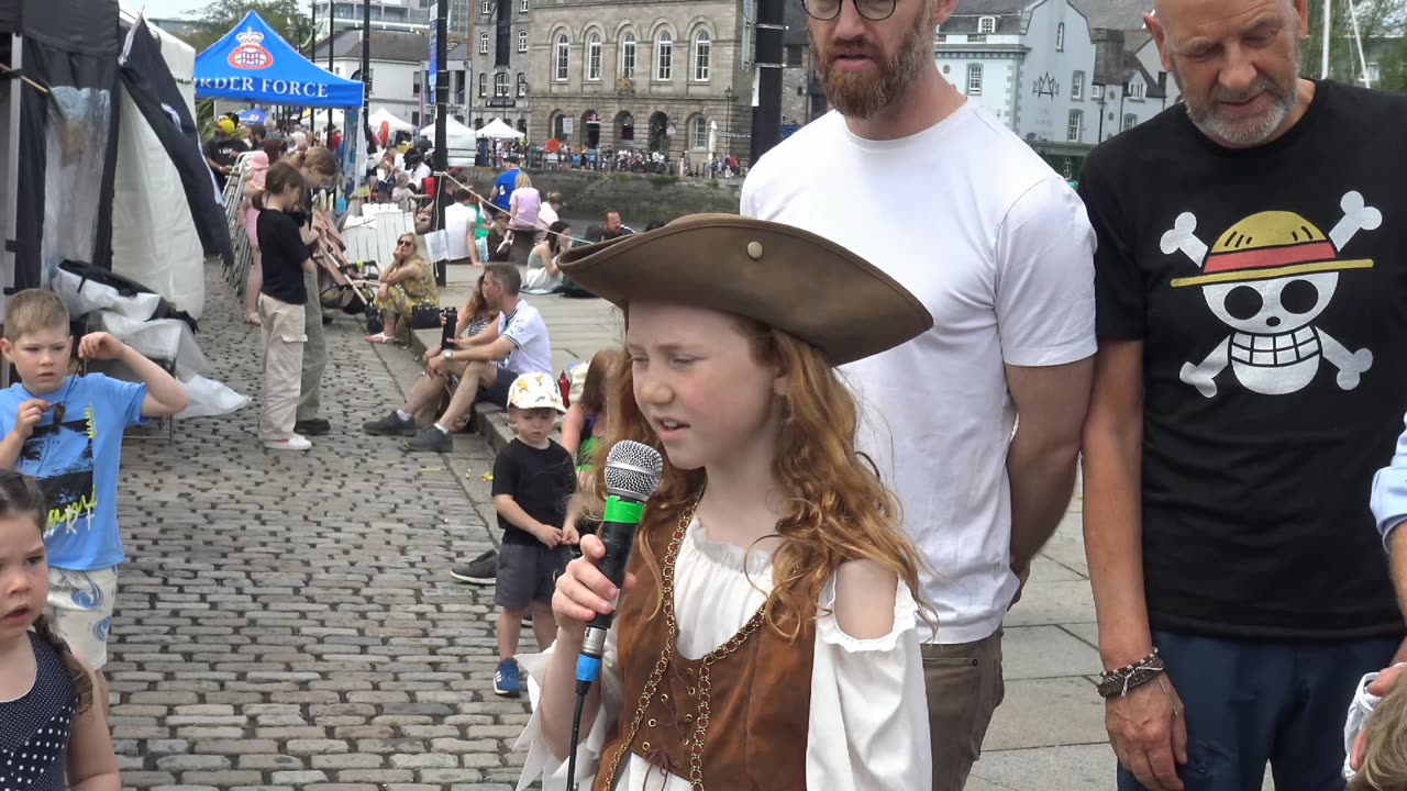 Plymouth Pirate Weekend Pirates of Out of Tunners Part 4 Sea Shanties 19th May 2024 .