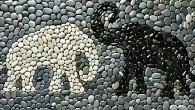 stone art 🎨 pebble Craft/Rock stone home decoration