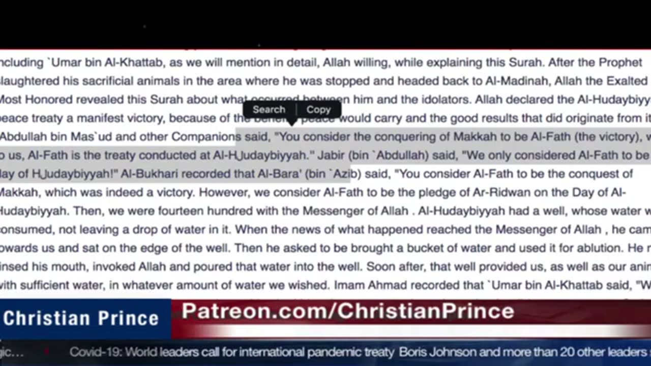 Christian prince How the other verse is saying it is the work of Allah