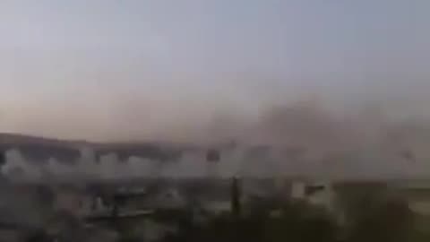 An Su-25 attack aircraft hit a convoy of Syrian militants in Hama province. 2