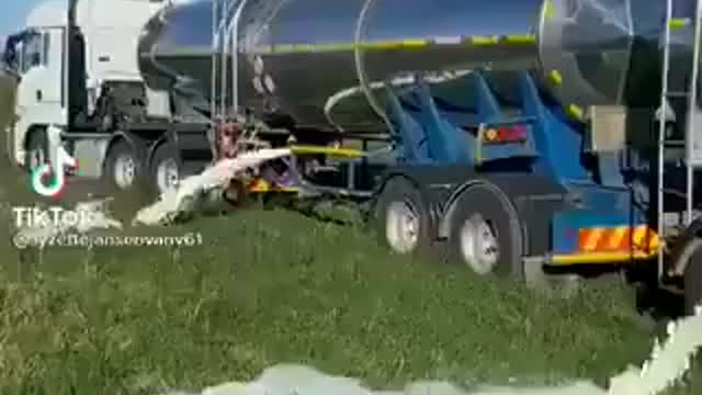 Milk being dumped in south Africa