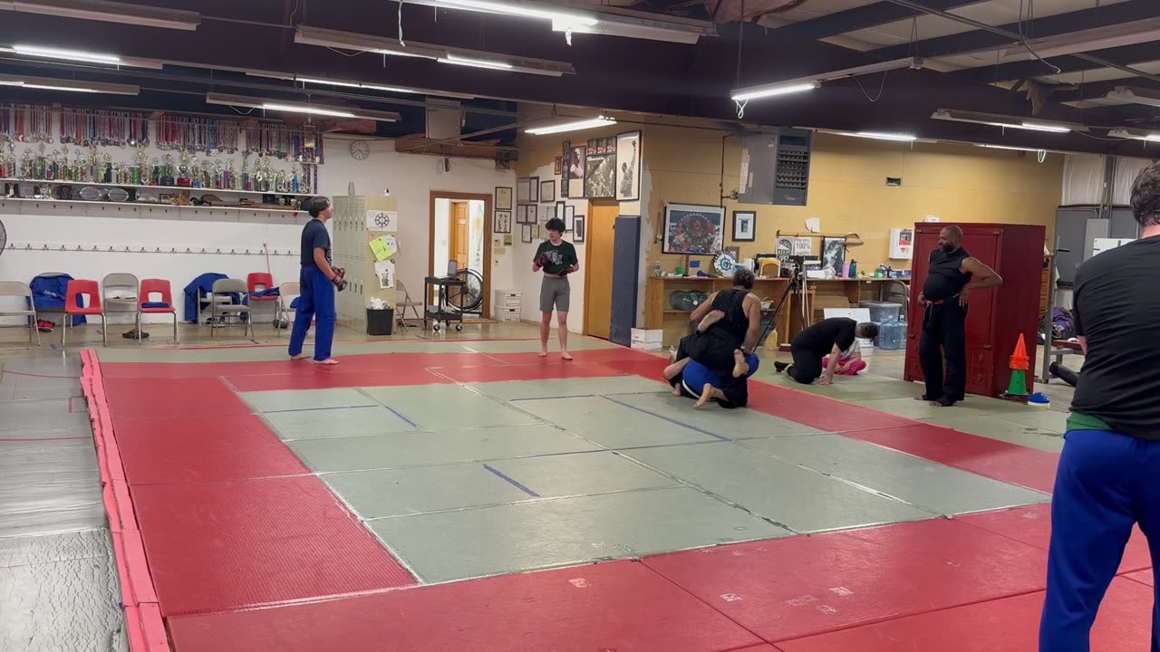 Sparring practice with Sensei Ben