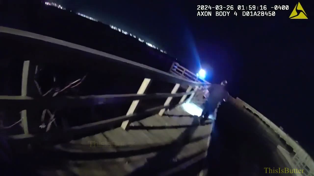 Baltimore Police bodycam footage shows confusion, shock during response of the Key Bridge collapse