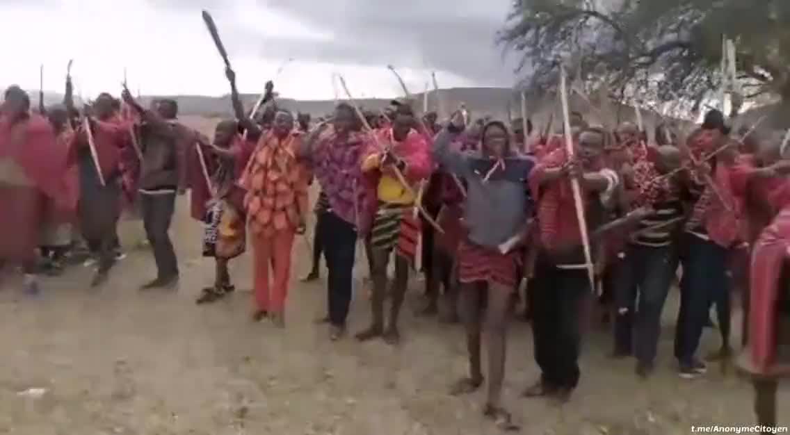 Bows and arrows versus live ammunition in Tanzania.