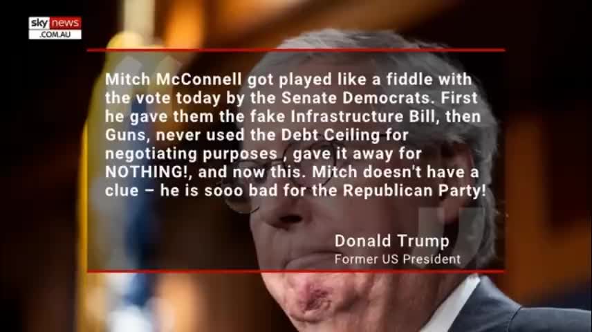 Trump- McConnell got played ‘like a fiddle’(1)