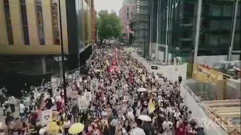 Londýn demonstrace 29.5.2021