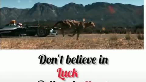 Don't believe in luck