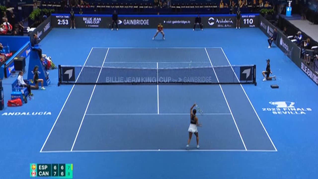 Canada 3-0 win over Spain at the 2023 Billie Jean King Cup Finals