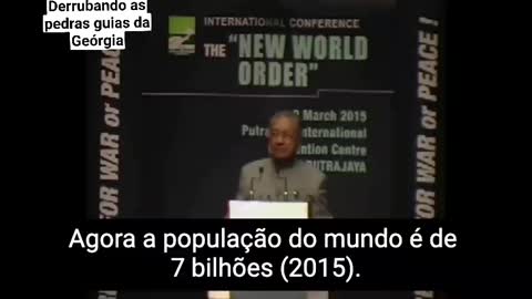 Reduzir a população- Video numa reunião na Malásia em 2015