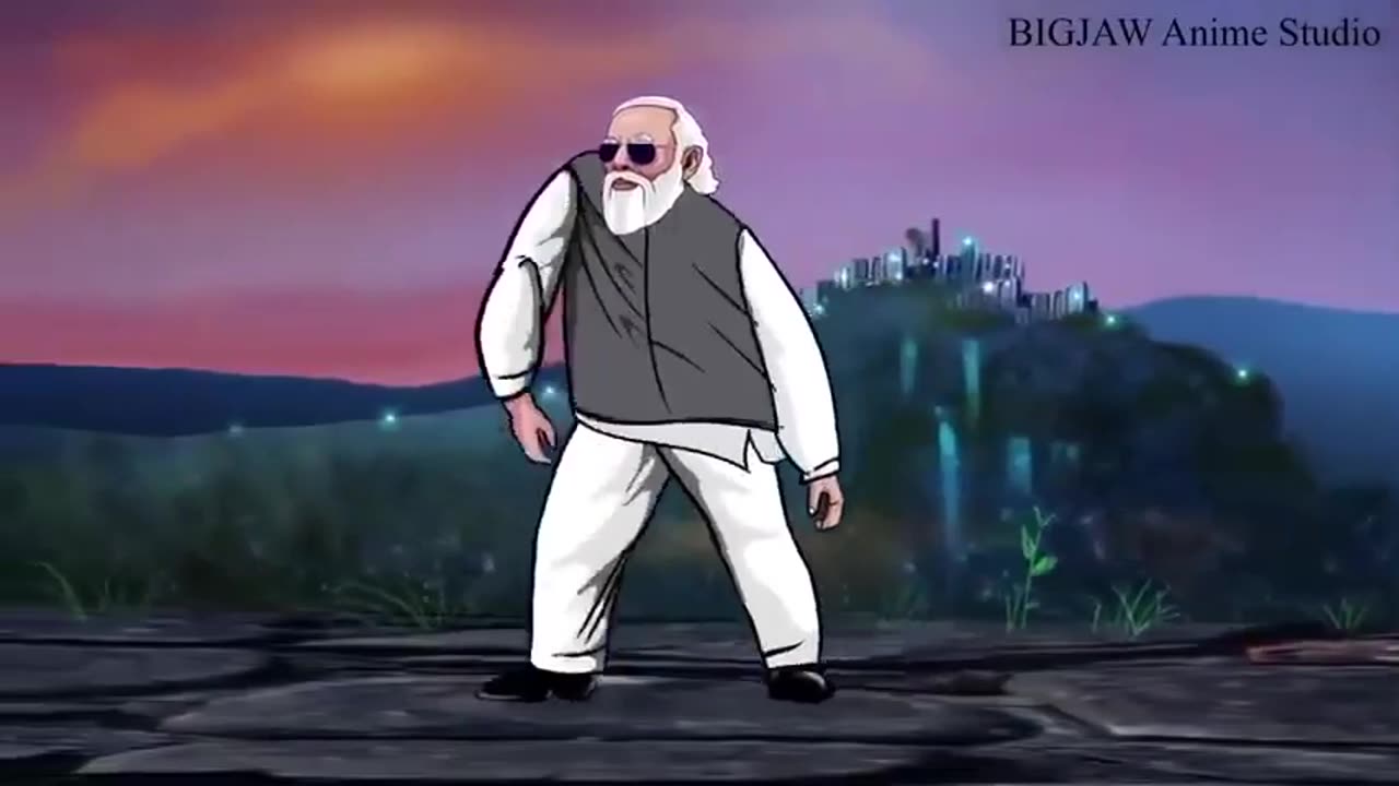 Modi Pushpa dance | Modi Cartoon Viral Videos | Modi as Pushpa | Srivalli | Allu Arjun | PM Modi ji