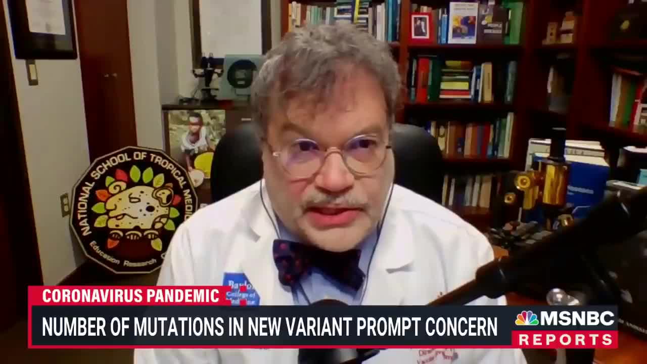 Creepy MSNBC 'expert says vaccinate the world 3 times in under a minute!