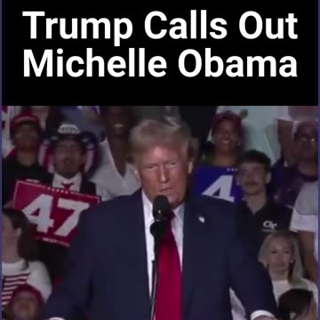 Trump Calls Out Michelle Obama