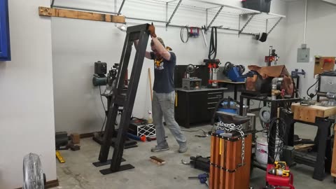 Homemade Hydraulic FORGING Press - EXTREME POWER!! 💪