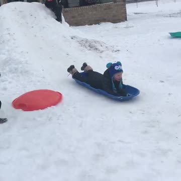 Boone sledding.