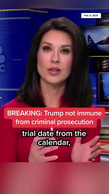 BREAKING: Trump not immuề from criminal prosecution