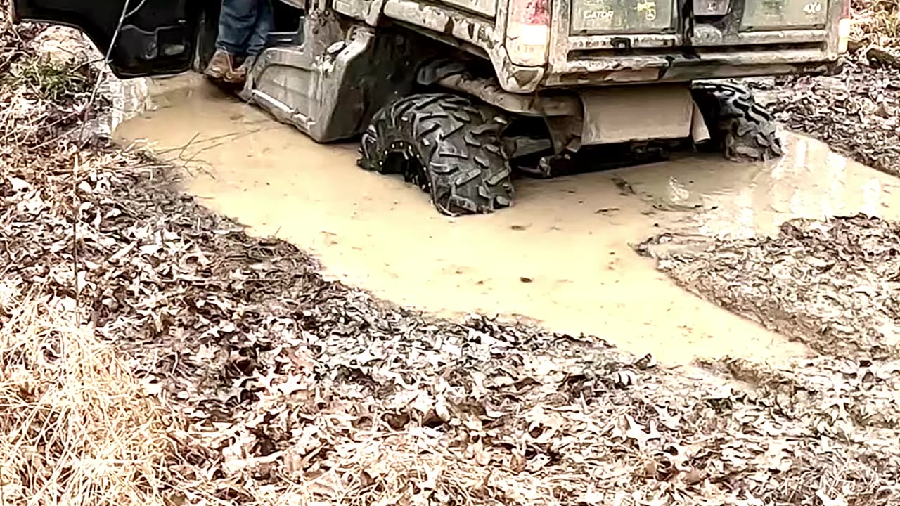 When you're buddy calls and he's stuck in the mud!