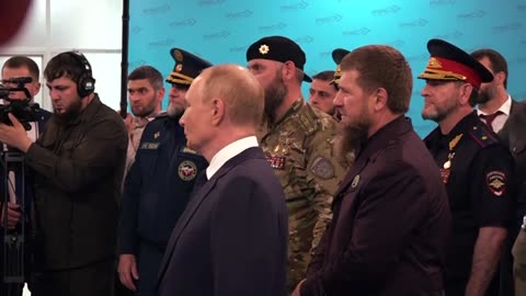 Putin Visit to the Russian University of Special Forces