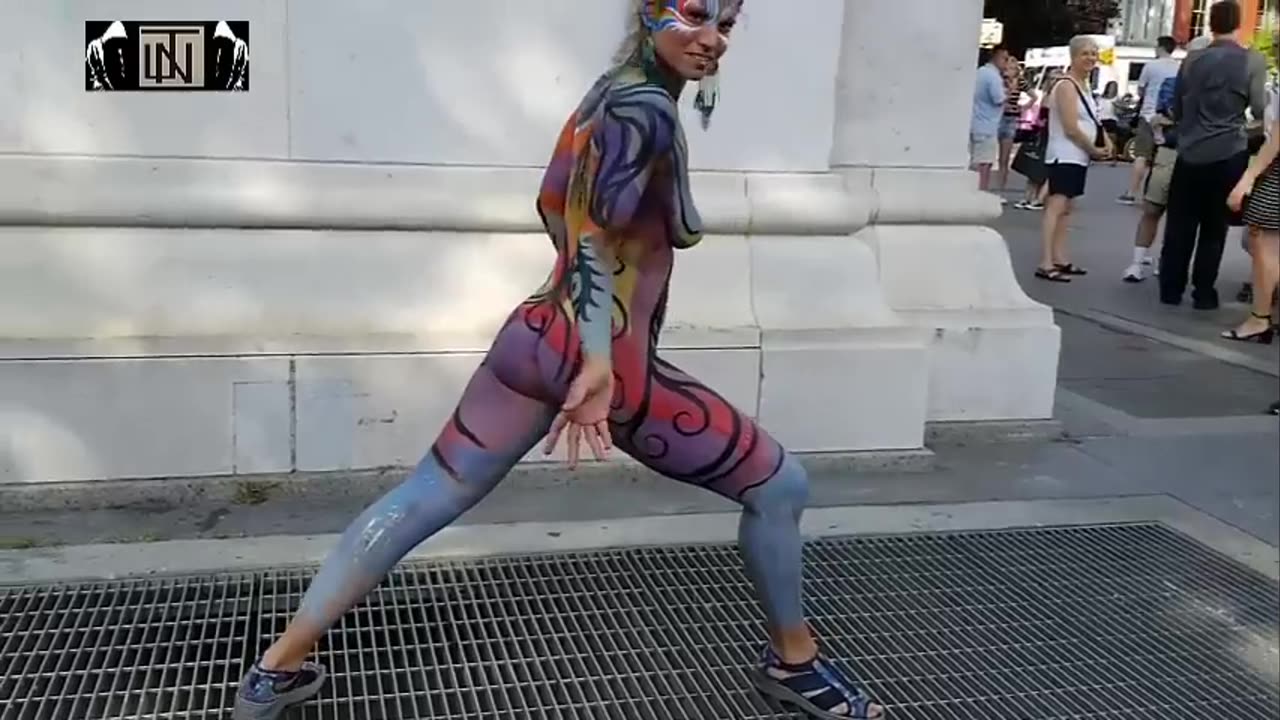 Nude body painting new york