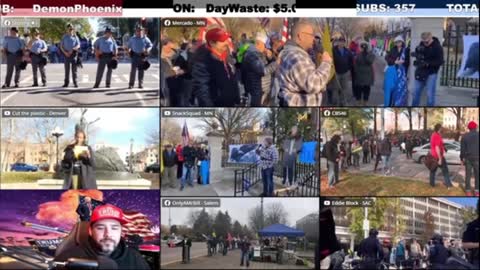 PROTESTS LIVE | STOP THE STEAL VS ANTIFA PART 2