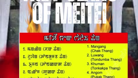 The 7 Clans of Meitei