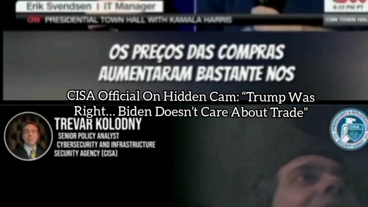 CISA officer on hidden camera: "Trump was right... Biden doesn't care about trade,". imagines Kamala, who didn't even answer the citizen's question...