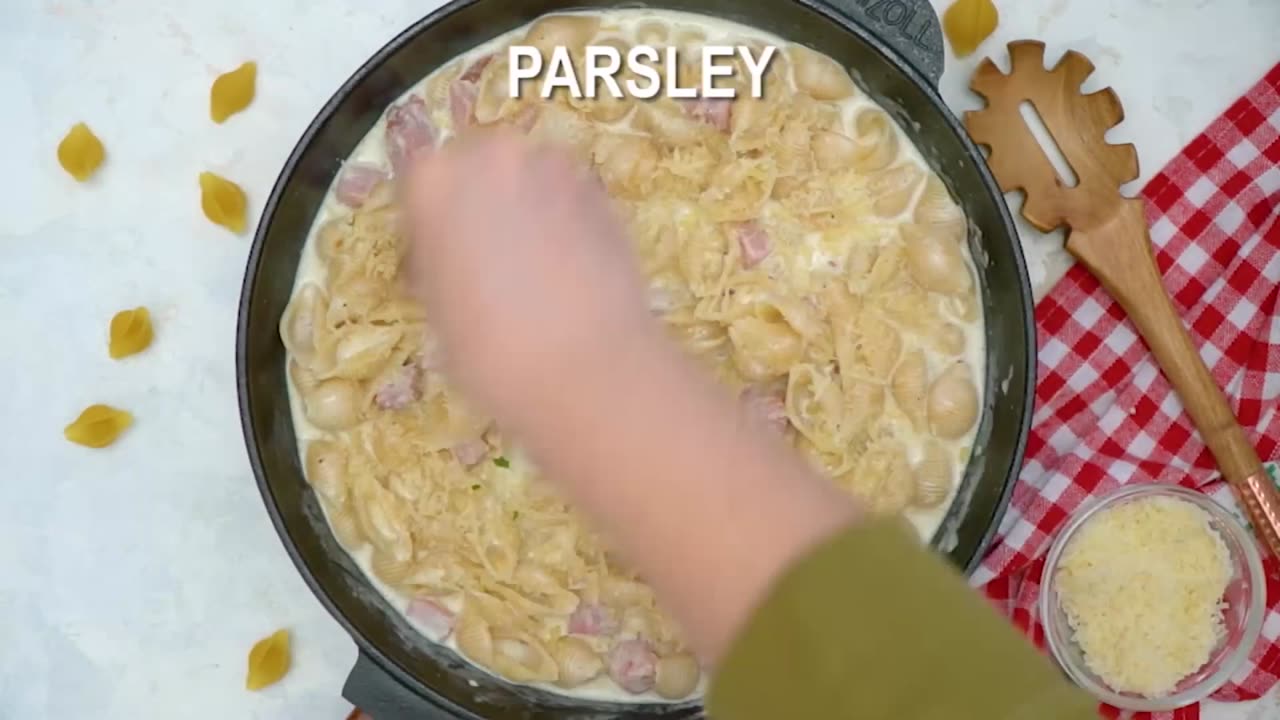 Ham and Cheese Pasta Recipe Video