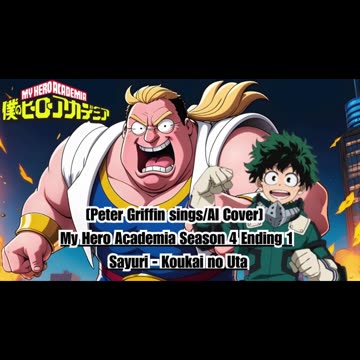 [Peter Griffin sings/AI Cover] My Hero Academia Season 4 Ending 1 Sayuri - Koukai no Uta