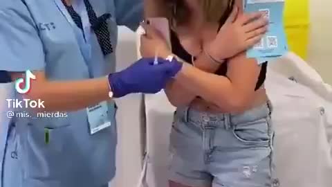 young lady vaccinated against her will.