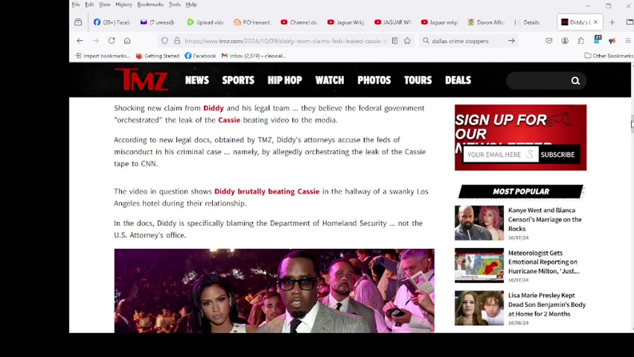 Diddy Implies Feds Leaked Cassie Video!!!