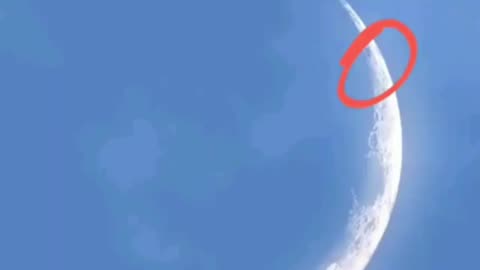UFO's+shadow passes MOON very convincing 2me ( else's home footage, 26 03 20 )_looped