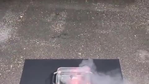 Lithium added to water creates an explosion