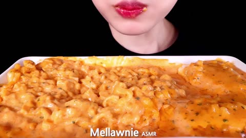 ASMR CHEESY CARBO FIRE NOODLE, KIRI MOCHI 치즈 까르보 불닭볶음면, 키리모찌, 짱구떡 EATING SOUNDS MUKBANG 먹방