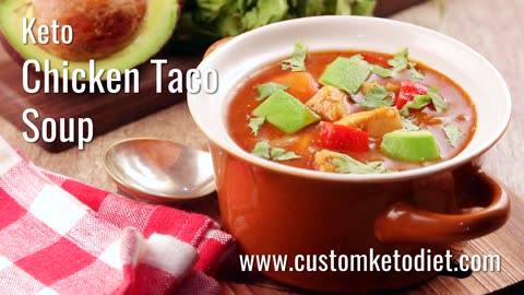 🌮🥣 Creamy Keto Chicken Taco Soup – A Flavor-Packed Low-Carb Delight! 🔥💚